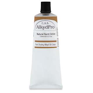 CAS AlkydPro Fast-Drying Alkyd Oil Color - Natural Burnt Ochre, 120 ml tube