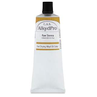 CAS AlkydPro Fast-Drying Alkyd Oil Color - Raw Sienna, 120 ml tube