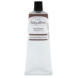 CAS AlkydPro Fast-Drying Alkyd Oil Color - Burnt Umber, 120 ml tube
