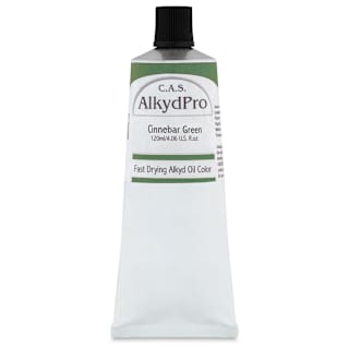 CAS AlkydPro Fast-Drying Alkyd Oil Color - Cinnebar Green, 120 ml tube