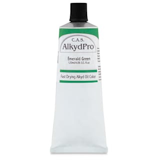 CAS AlkydPro Fast-Drying Alkyd Oil Color - Emerald Green, 120 ml tube