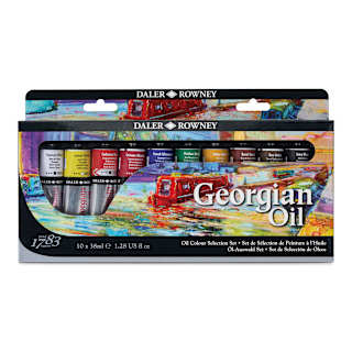 Daler-Rowney Georgian Oil Paint - Set of 10, Selection Set, 38 ml Tubes