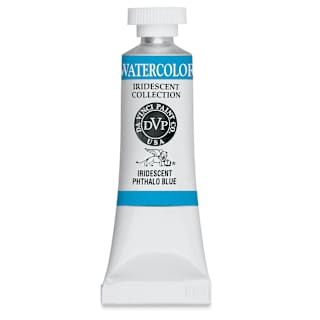 Da Vinci Artists' Permanent Watercolor - Iridescent Phthalo Blue, 15 ml tube