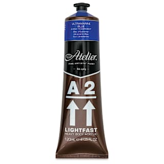 Chroma A2 Student Acrylics - Ultramarine Blue, 120 ml tube