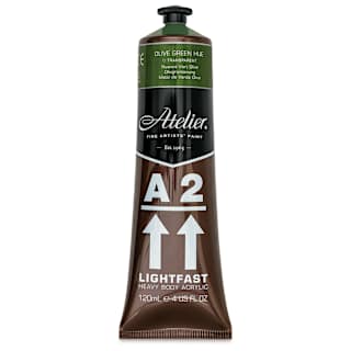 Chroma A2 Student Acrylics - Olive Green Hue, 120 ml tube