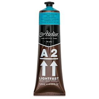 Chroma A2 Student Acrylics - Cobalt Turquoise Light, 120 ml tube