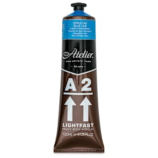 Chroma A2 Student Acrylics - Cerulean Blue Hue, 120 ml tube