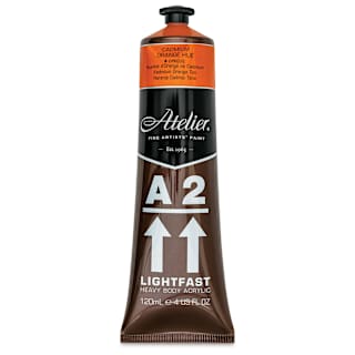 Chroma A2 Student Acrylics - Cadmium Orange Hue, 120 ml tube