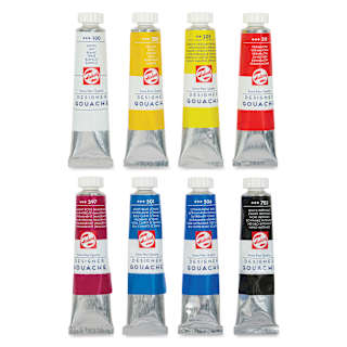 Royal Talens Gouache - Set of 8, Mixing Colors, 20 ml Tubes