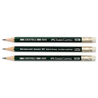 Faber-Castell 9000 Perfect Pencil - Pkg of 3 Refills