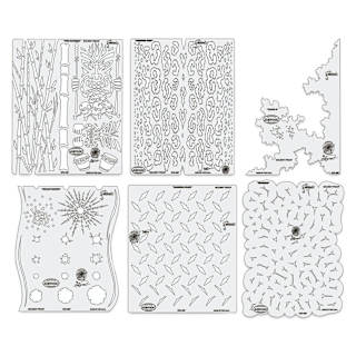 Iwata Artool Freehand Template - Set of 6, Kustom FX Mini