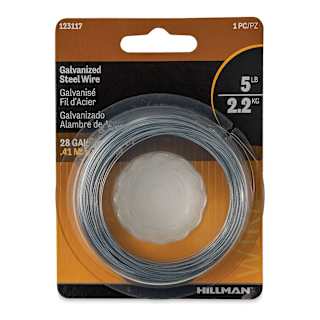 Hillman Galvanized Steel Wire - 28 Gauge, 100 feet