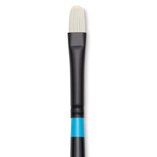 Princeton Series 6500 Aspen Synthetic Brush - Size 4, Short Filbert, Long Handle