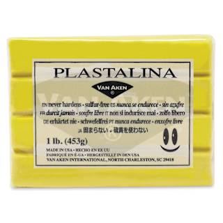 Van Aken Plastalina Modeling Clay - 1 lb, Yellow