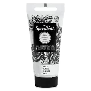 Speedball Water-Soluble Block Printing Ink - White, 1.25 oz