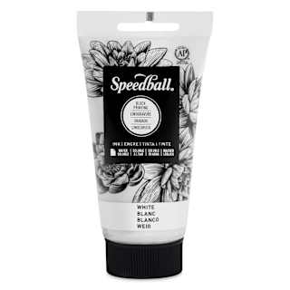 Speedball Water-Soluble Block Printing Ink - White, 2.5 oz