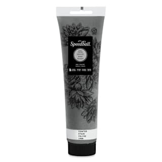Speedball Water-Soluble Block Printing Ink - Pewter (Metallic), 5 oz