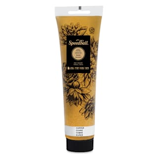 Speedball Water-Soluble Block Printing Ink - Copper (Metallic), 5 oz
