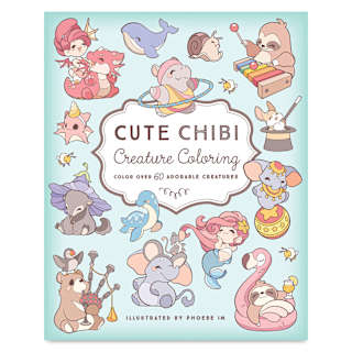 Cute Chibi Creature Coloring Book
