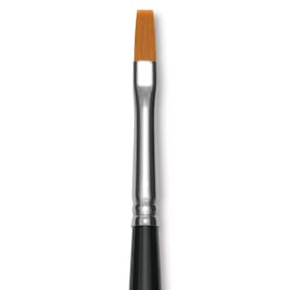 Utrecht Synthetic Sablette Brush - Long Handle, Flat, Size 4