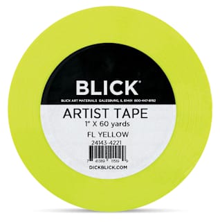 Blick Artist Tape - Fluorescent Yellow, 1" x 60 yds