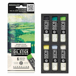 Sennelier Artists' Oil Sticks - Set of 6, Landscape