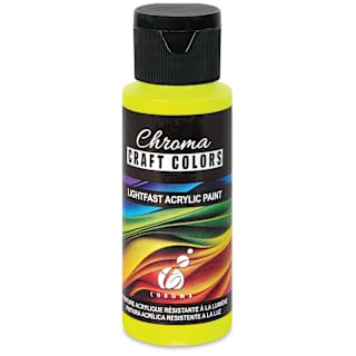 Chroma Craft Colors Acrylic Paint - Neon Lightning Bug, 2 oz