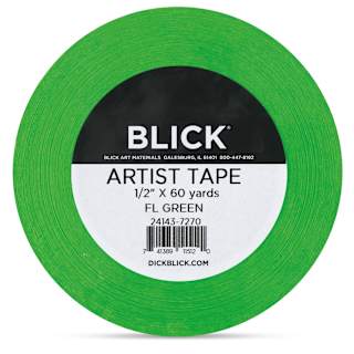 Blick Artist Tape - Fluorescent Green, 1/2" x 60 yds