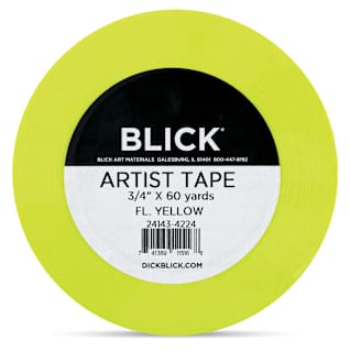 Blick Artist Tape - Fluorescent Yellow, 3/4" x 60 yds