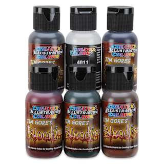 Createx Illustration Color Set - Bloodline Type B+, Set of 6, 1 oz