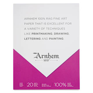 Arnhem 1618 Paper Pad by Speedball - White, 8-1/2" x 11", 20 sheets