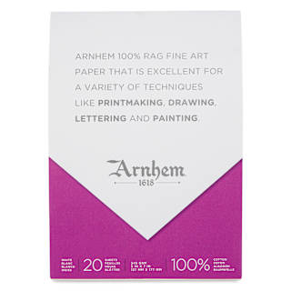 Arnhem 1618 Paper Pad by Speedball - White, 5" x 7", 20 Sheets