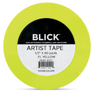 Blick Artist Tape - Fluorescent Yellow, 1/2" x 60 yds