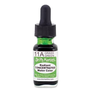 Dr. Ph. Martin's Radiant Concentrated Individual Watercolor - 1/2 oz, Grass Green
