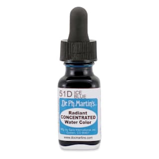 Dr. Ph. Martin's Radiant Concentrated Individual Watercolor - 1/2 oz, Ice Blue