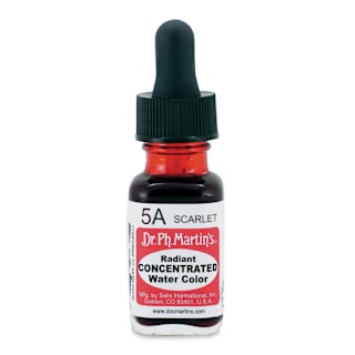 Dr. Ph. Martin's Radiant Concentrated Individual Watercolor - 1/2 oz, Scarlet