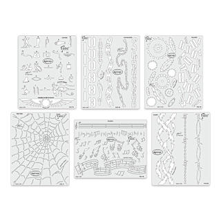 Iwata Artool Freehand Template - Set of 6, Kustom FX 3