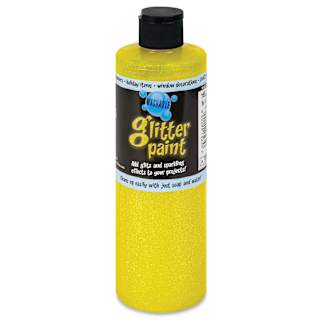 Chroma Glitter Tempera Paint - Yellow Glitter, 16 oz