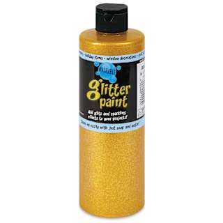Chroma Glitter Tempera Paint - Gold Glitter, 16 oz