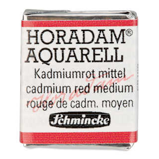 Schmincke Horadam Aquarell Watercolor - Cadmium Red Medium, Half Pan