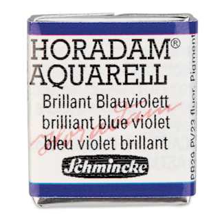 Schmincke Horadam Aquarell Watercolor - Brilliant Blue Violet, Half Pan