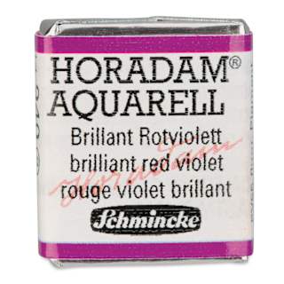 Schmincke Horadam Aquarell Watercolor - Brilliant Red Violet, Half Pan