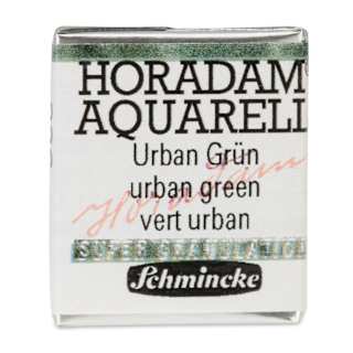 Schmincke Horadam Aquarell Watercolor - Urban Green, Supergranulation, Half Pan