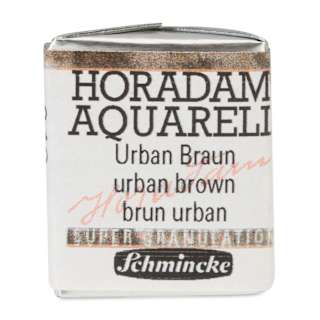 Schmincke Horadam Aquarell Watercolor - Urban Brown, Supergranulation, Half Pan
