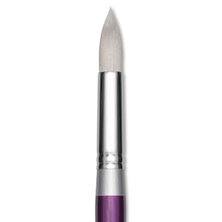 Silver Brush Silver Silk 88 Synthetic Brush - Short Handle, Jumbo Round, Size 26
