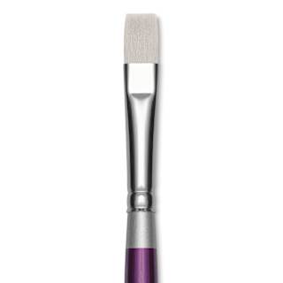 Silver Brush Silver Silk 88 Synthetic Brush - Short Handle, Flat Shader, Size 10