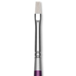 Silver Brush Silver Silk 88 Synthetic Brush - Short Handle, Flat Shader, Size 4