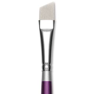 Silver Brush Silver Silk 88 Synthetic Brush - Short Handle, Angle, Size 1/2"