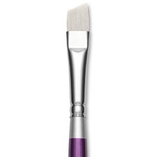 Silver Brush Silver Silk 88 Synthetic Brush - Short Handle, Angle, Size 3/8"