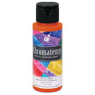 Chroma Chromatemp Artists' Tempera Paint - Orange, 2 oz